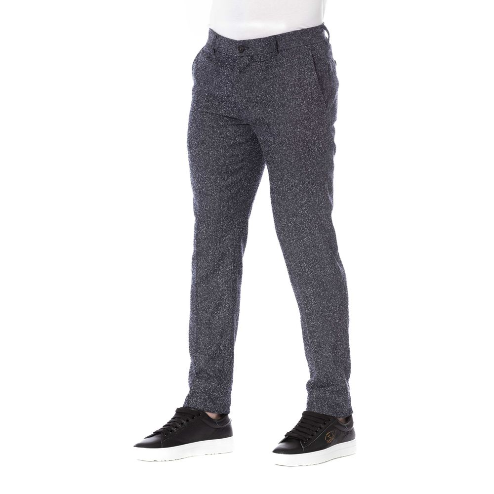 Black Cotton Men Trousers - SEHABRANDS