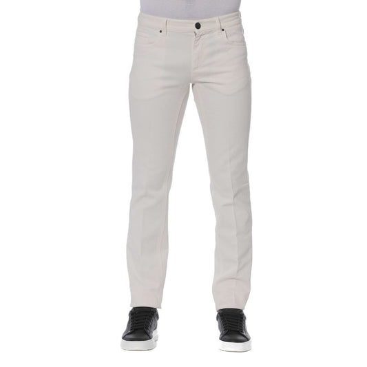 White Cotton Men Jeans - SEHABRANDS