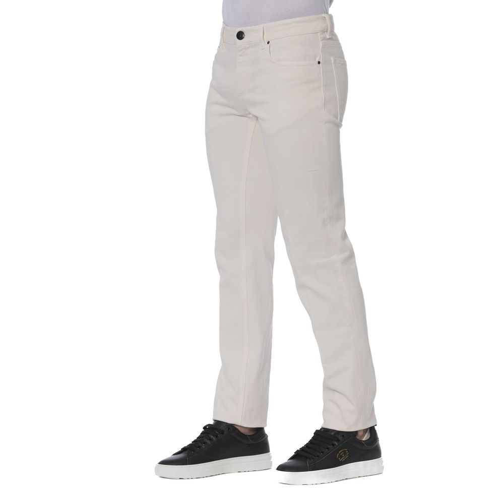 White Cotton Men Jeans - SEHABRANDS