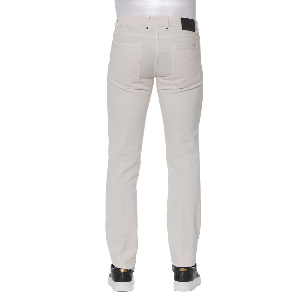 White Cotton Men Jeans - SEHABRANDS