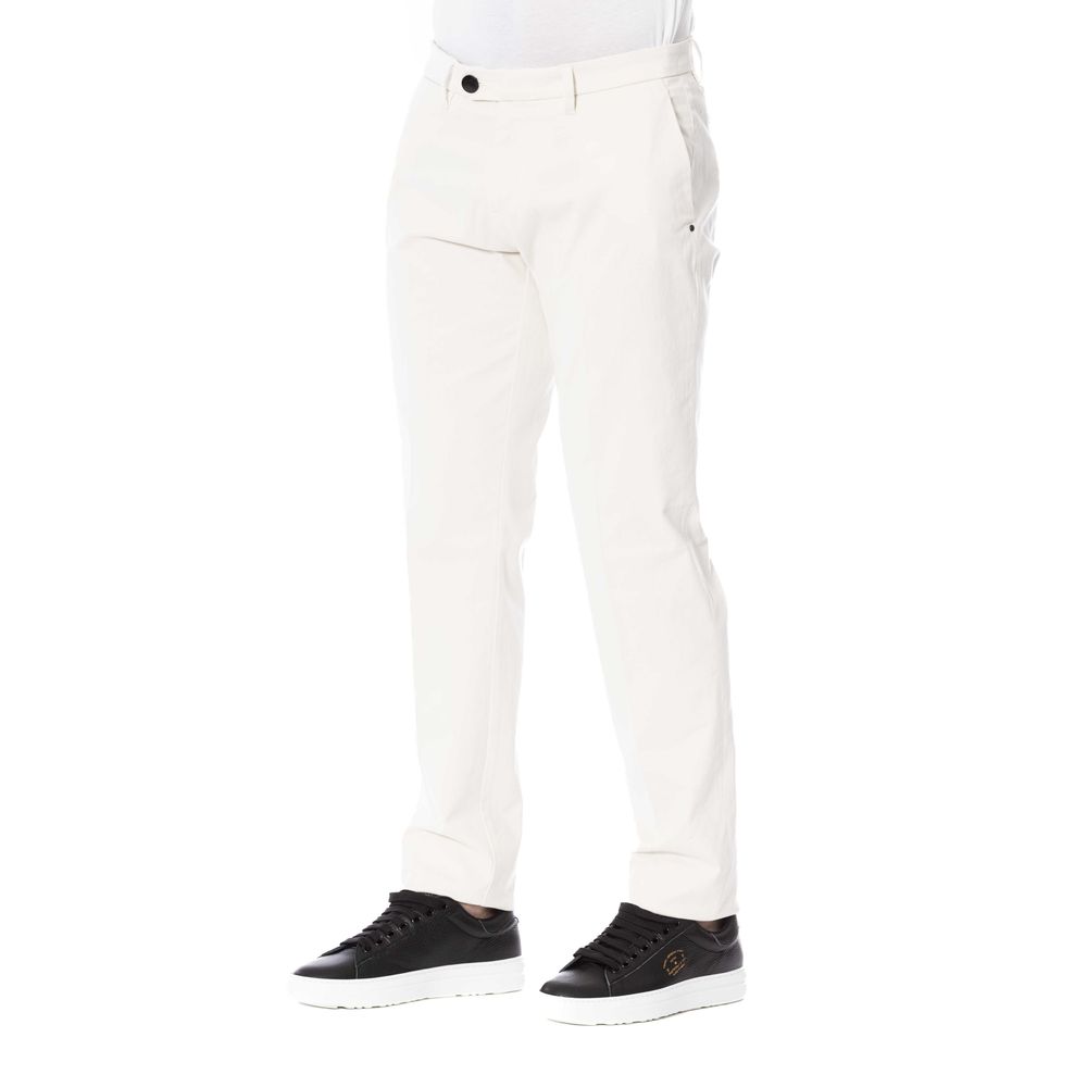 White Cotton Men Trouser - SEHABRANDS