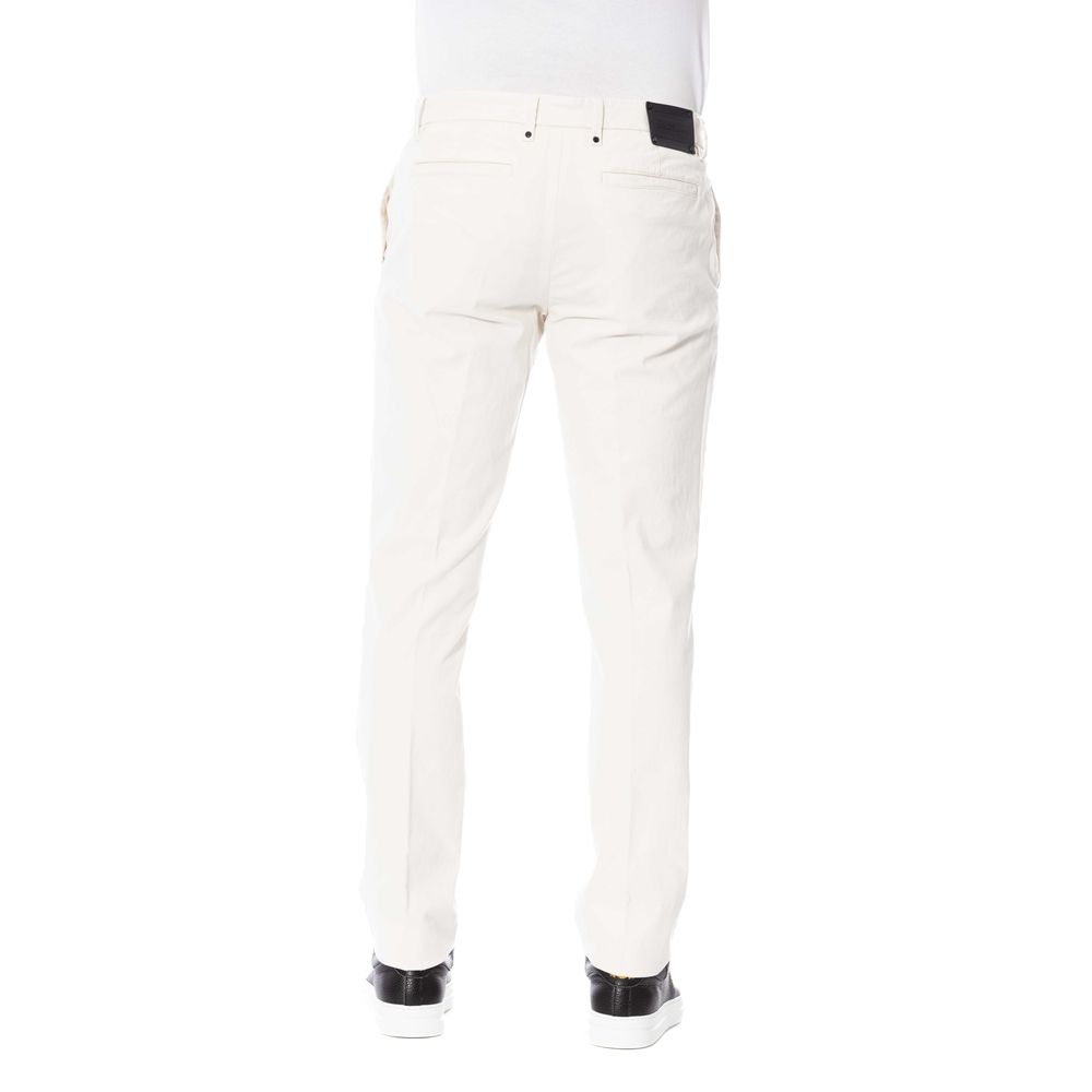 White Cotton Men Trouser - SEHABRANDS