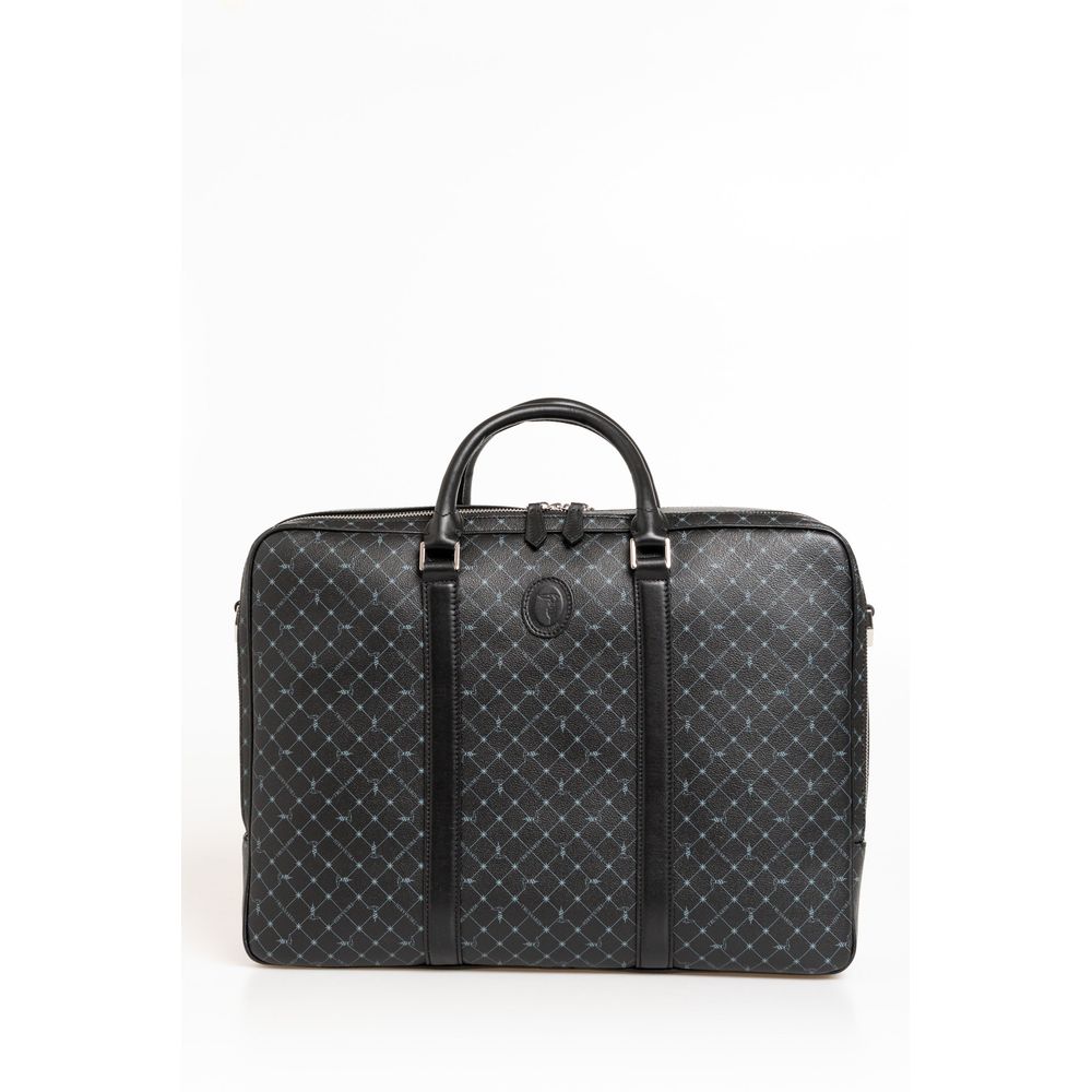 Black Leather Men Briefcase - SEHABRANDS