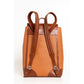 Brown Leather Men Backpack - SEHABRANDS