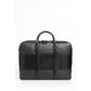 Black Leather Men Briefcase - SEHABRANDS