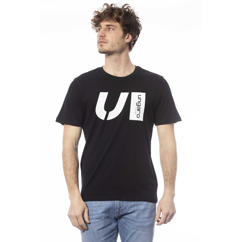 Black Cotton Men T-Shirt - SEHABRANDS