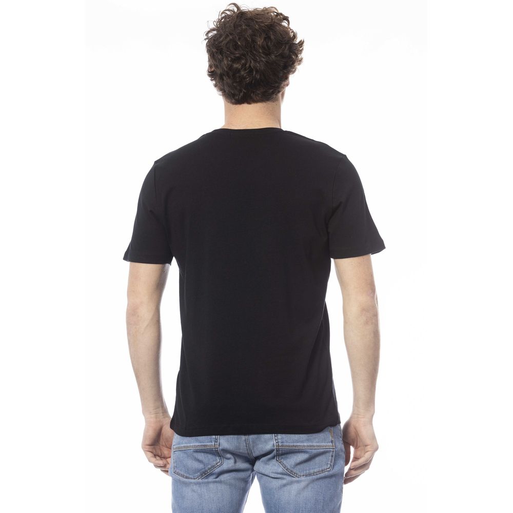 Black Cotton Men T-Shirt - SEHABRANDS