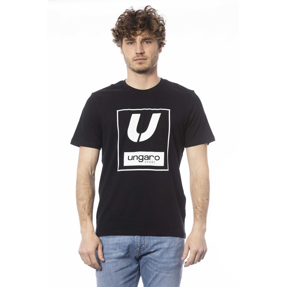 Black Cotton Men T-Shirt - SEHABRANDS