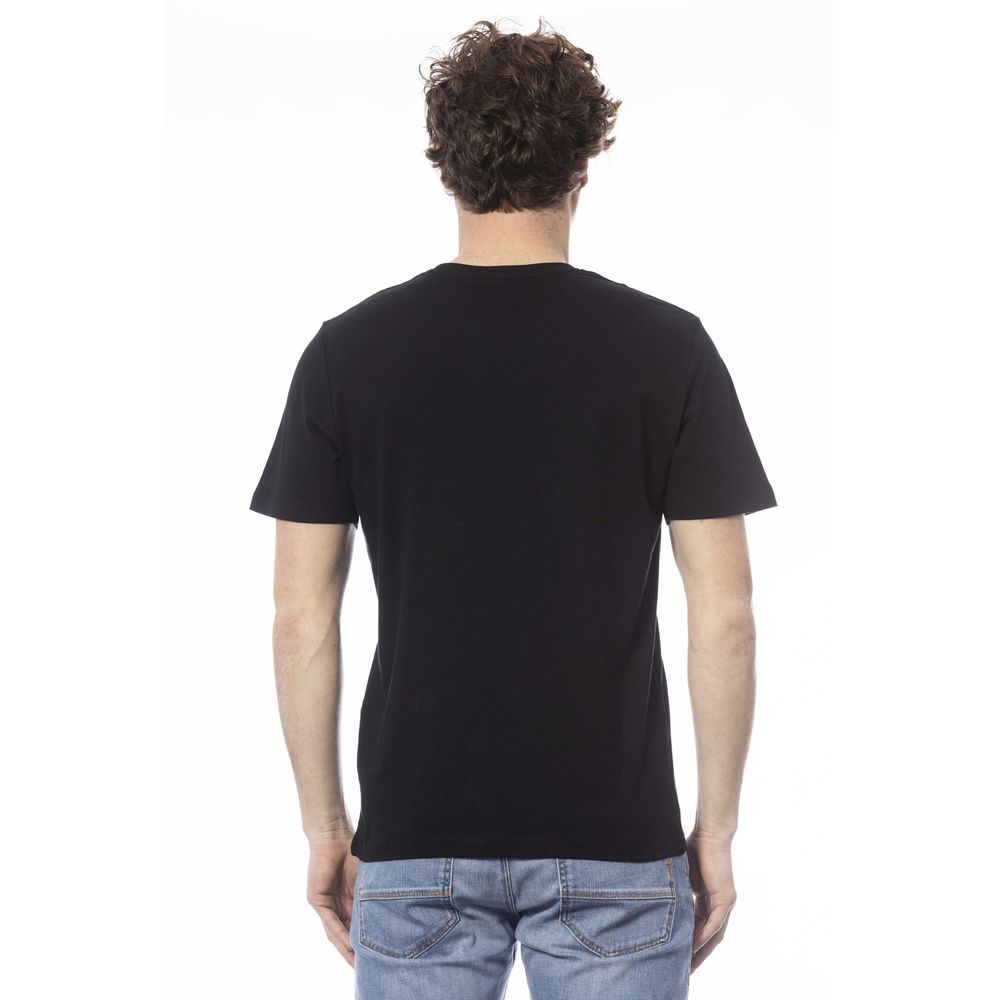 Black Cotton Men T-Shirt - SEHABRANDS