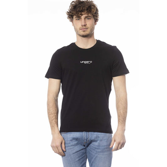 Black Cotton Men T-Shirt - SEHABRANDS