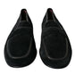 Dolce & Gabbana Elegant Velvet Black Loafers for Men