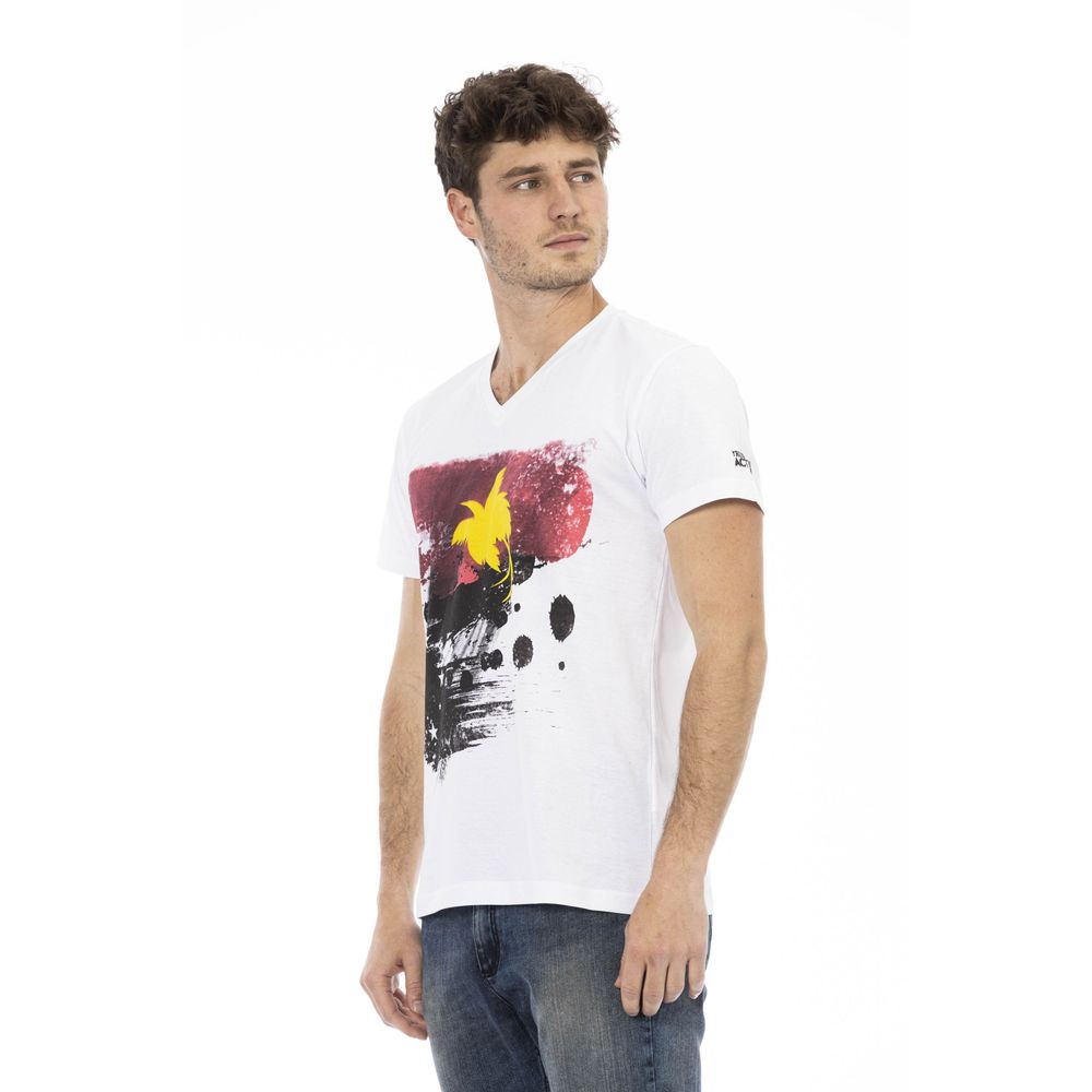 White Cotton Men T-Shirt - SEHABRANDS