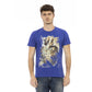 Blue Cotton Men T-Shirt - SEHABRANDS