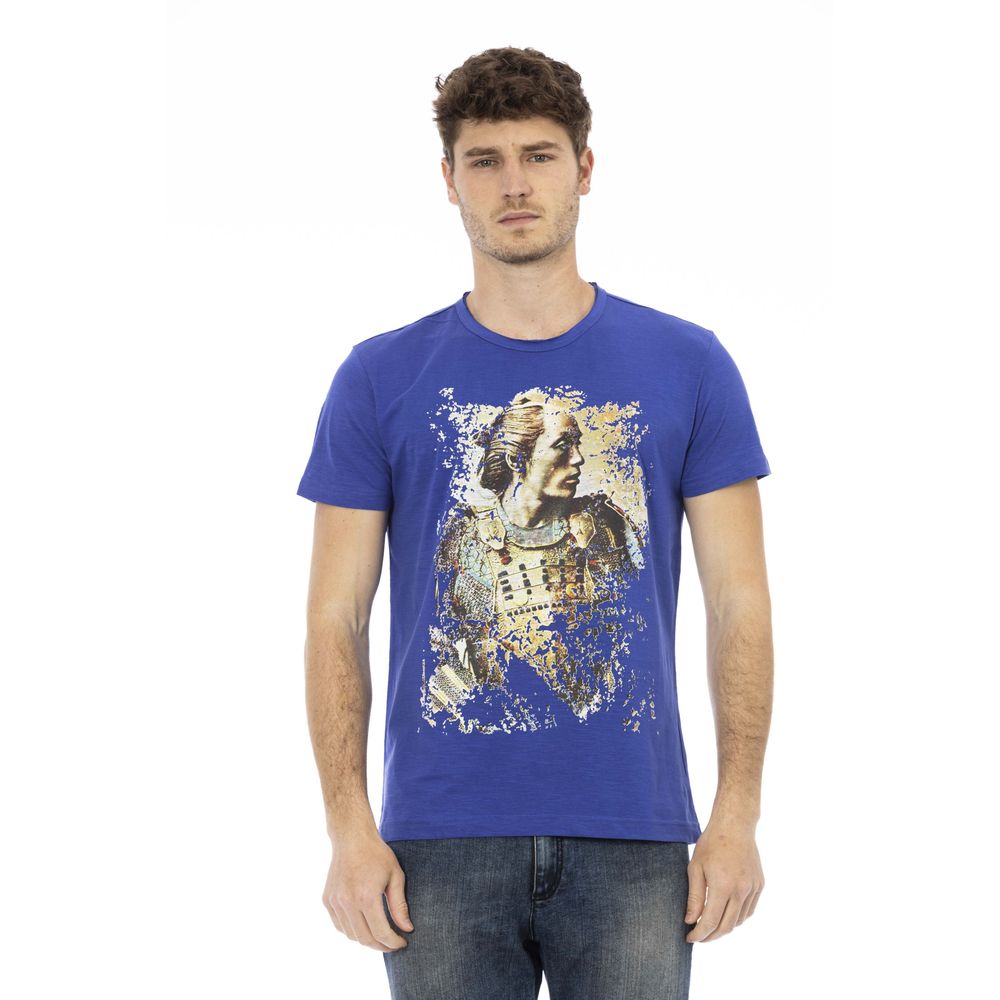 Blue Cotton Men T-Shirt - SEHABRANDS