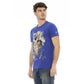 Blue Cotton Men T-Shirt - SEHABRANDS