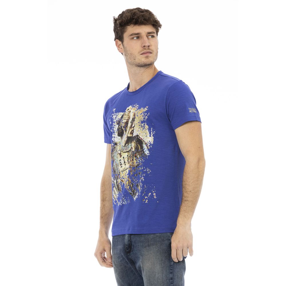 Blue Cotton Men T-Shirt - SEHABRANDS