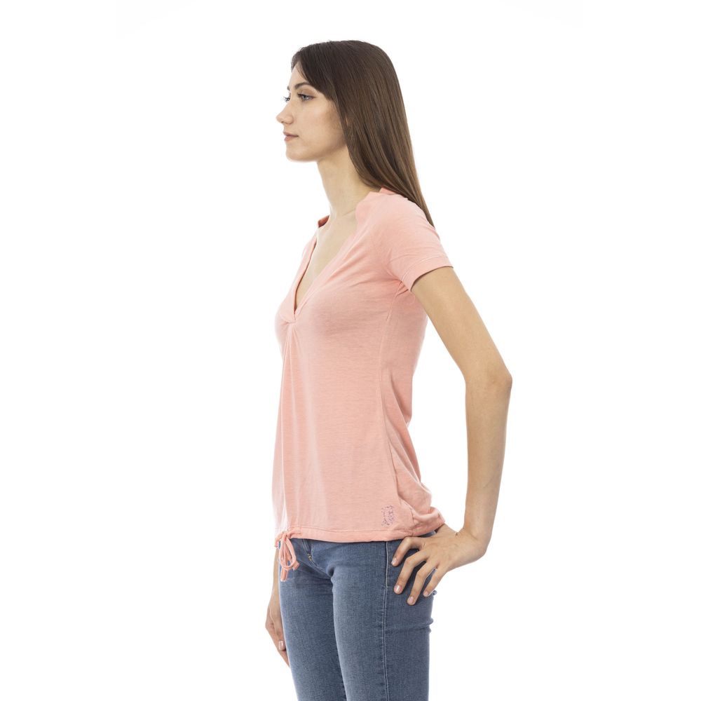 Pink Cotton Women Top - SEHABRANDS