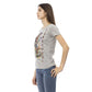 Gray Cotton Women Top - SEHABRANDS