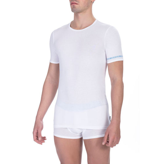 White Cotton Men T-Shirt - SEHABRANDS