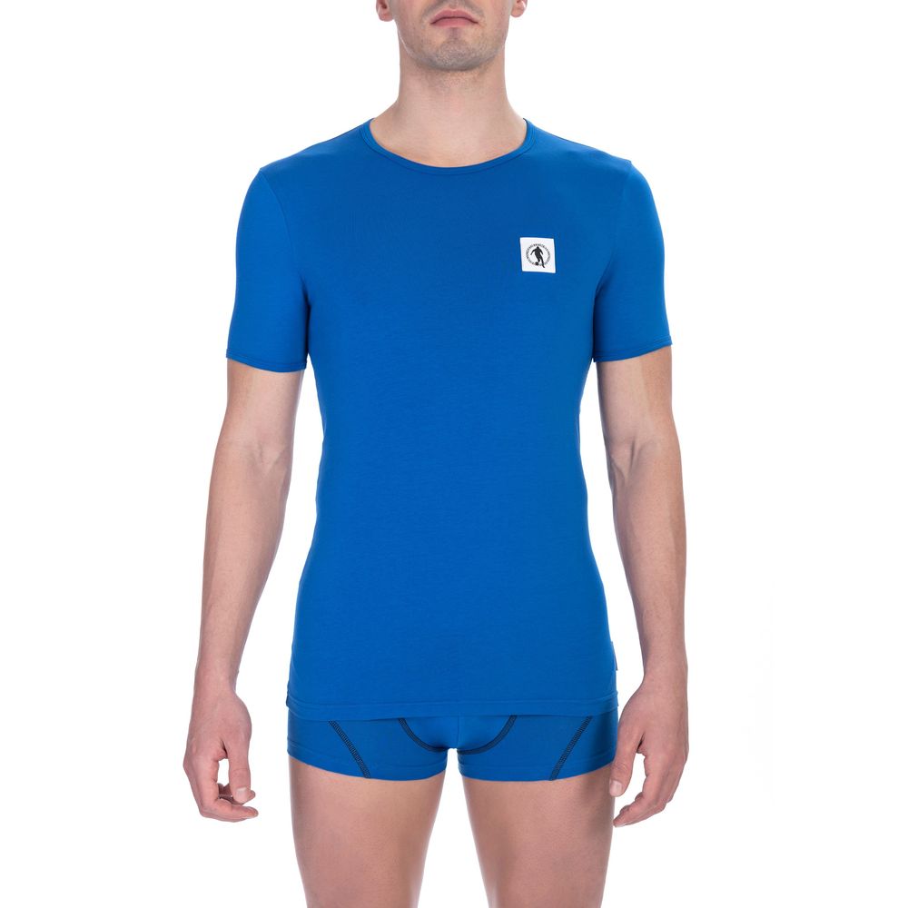 Blue Cotton Men T-Shirt - SEHABRANDS