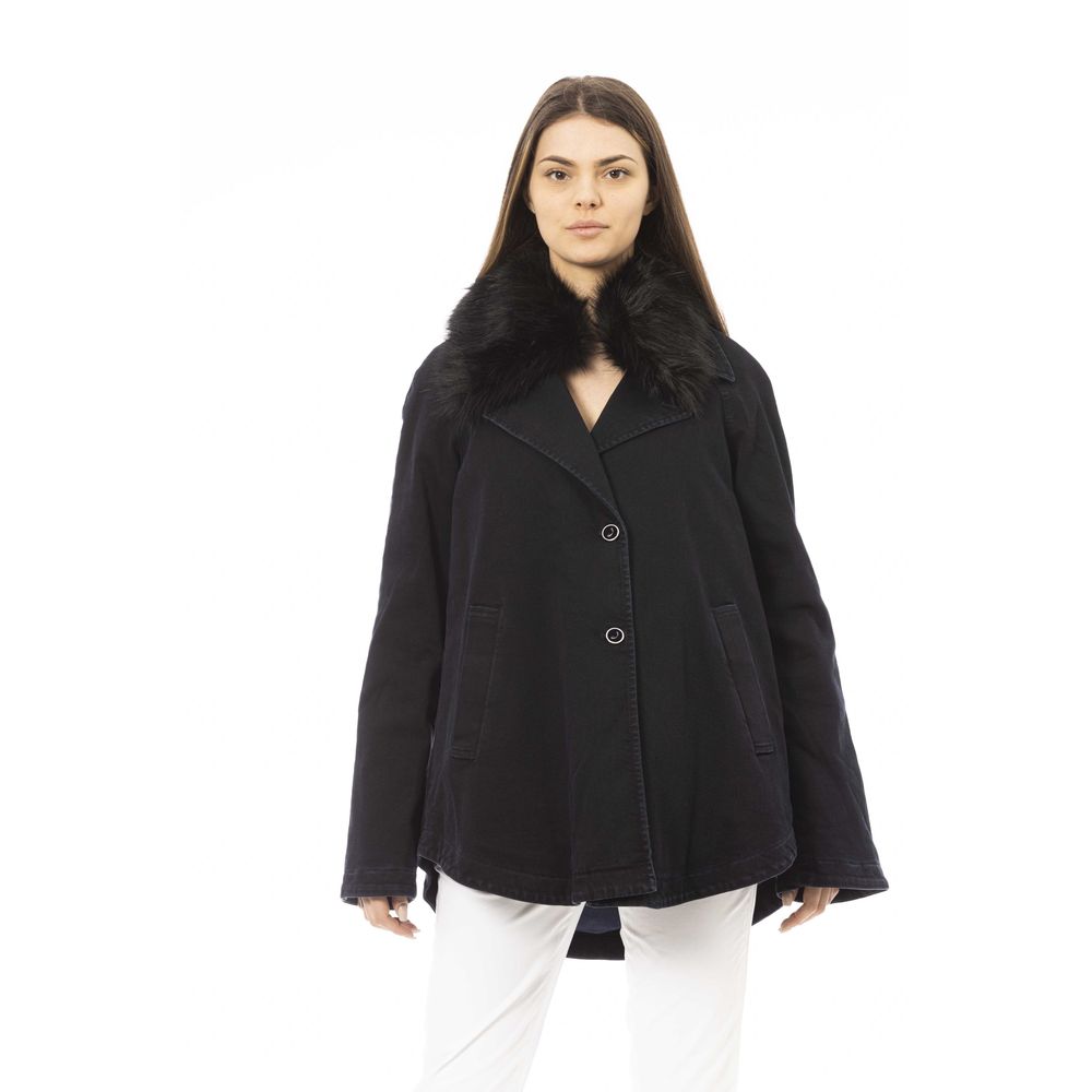 Black Cotton Women Jacket - SEHABRANDS