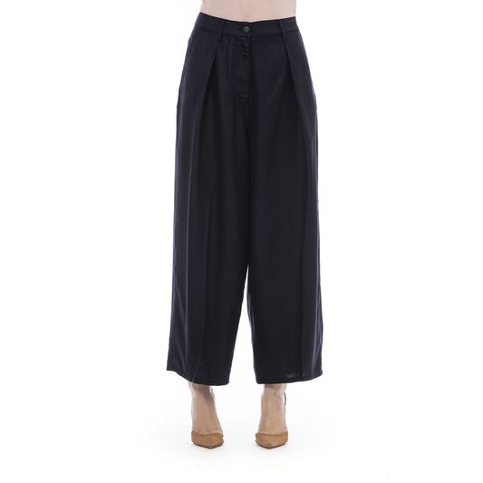 Black Cotton Women Pant - SEHABRANDS