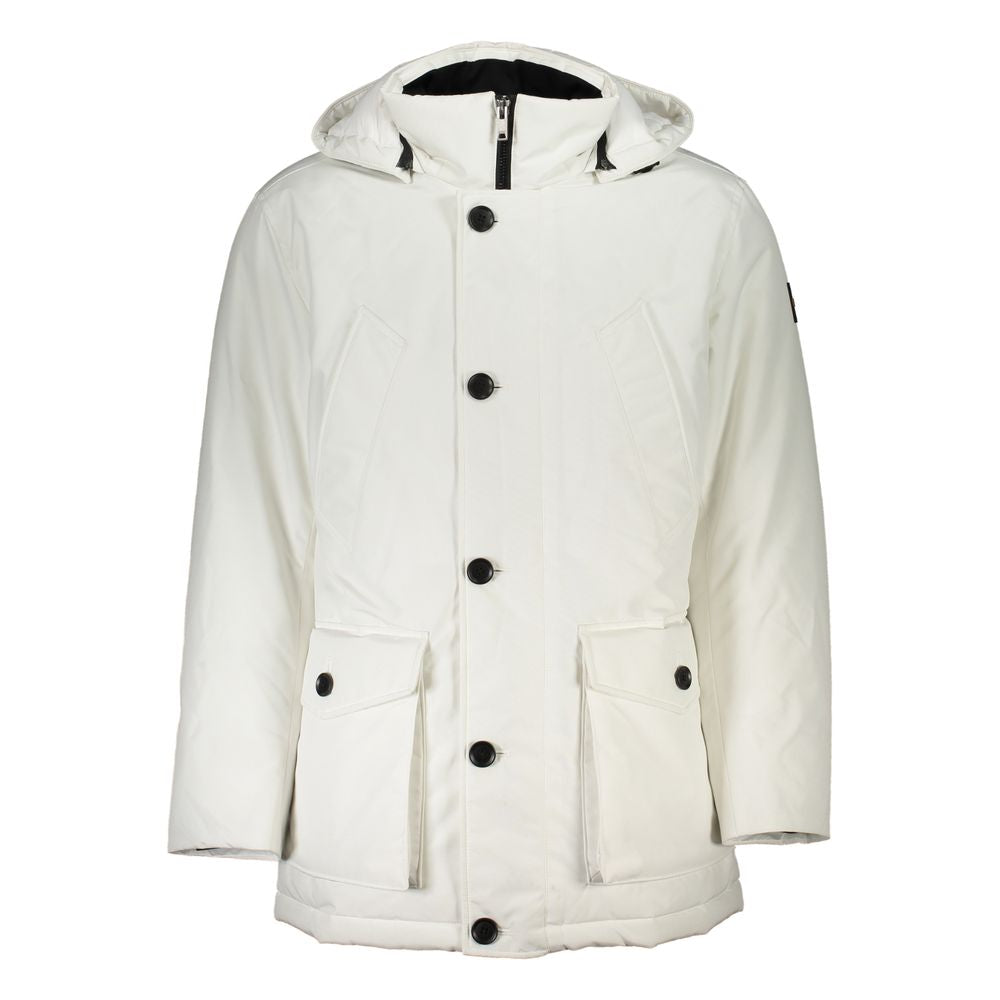 White Polyamide Men Jacket - SEHABRANDS