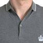 Dolce & Gabbana Elegant Grey Cotton Polo T-Shirt