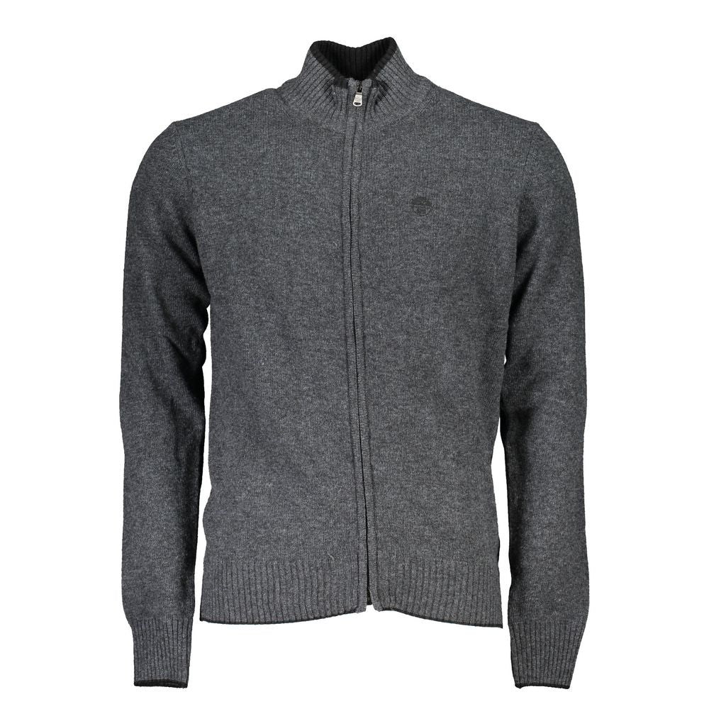 North Sails Gray Polyamide Men Cardigan