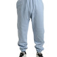 Dolce & Gabbana Elegant Light Blue Cotton Blend Joggers