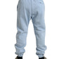 Dolce & Gabbana Elegant Light Blue Cotton Blend Joggers