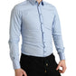 Dolce & Gabbana Elegant Slim Fit Sky Blue Dress Shirt