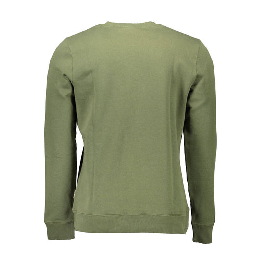 Green Cotton Men Sweater - SEHABRANDS