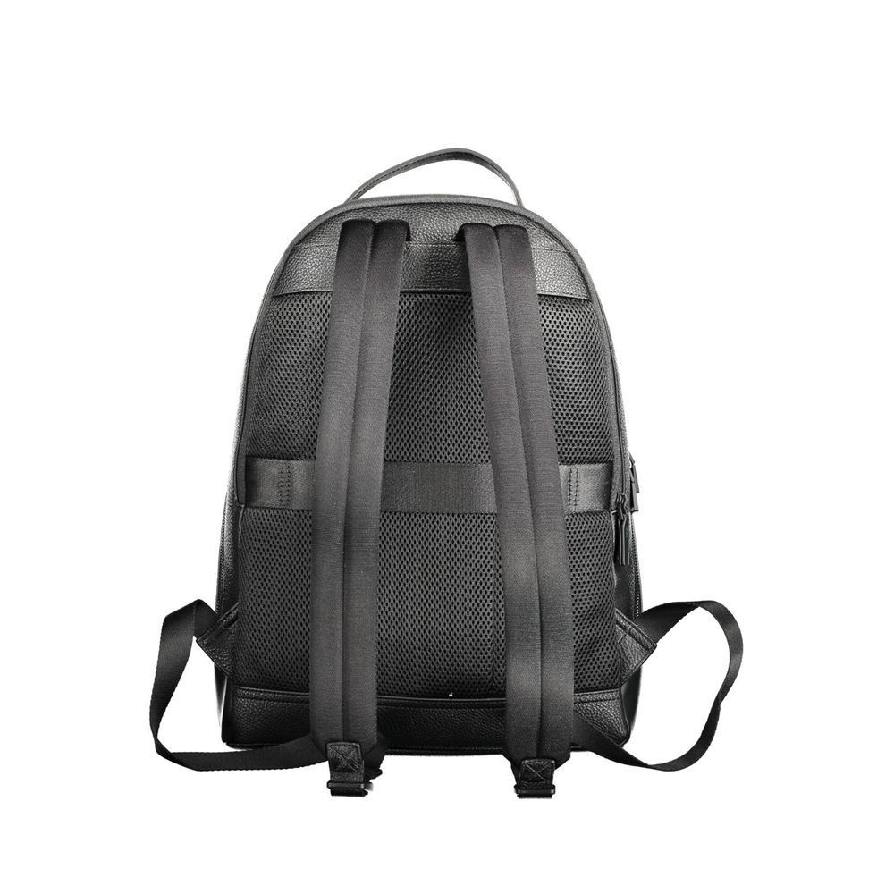 Black Polyethylene Men Backpack - SEHABRANDS