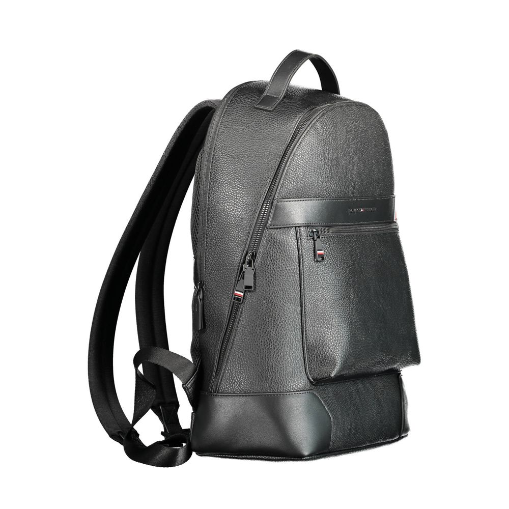 Black Polyethylene Men Backpack - SEHABRANDS