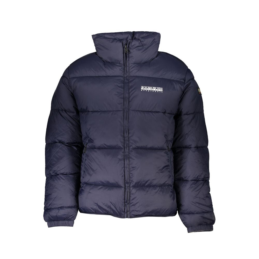 Eco-Conscious Blue Jacket with Sleek Design - SEHABRANDS