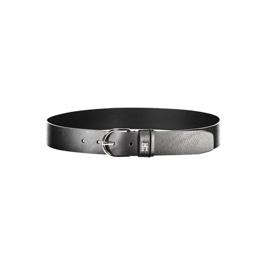 Tommy Hilfiger Black Leather Women Belt