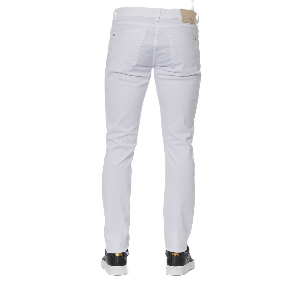 White Cotton Men Jeans - SEHABRANDS