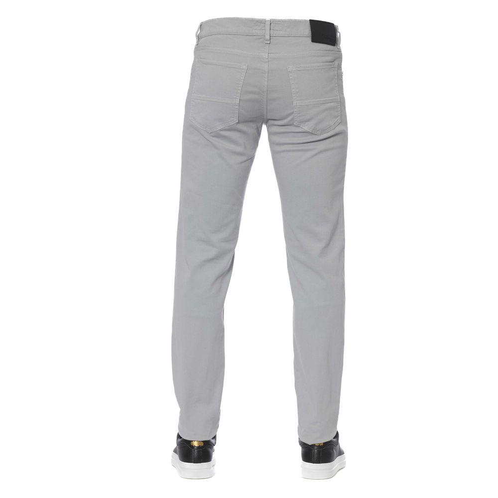 Gray Cotton Men Jeans - SEHABRANDS