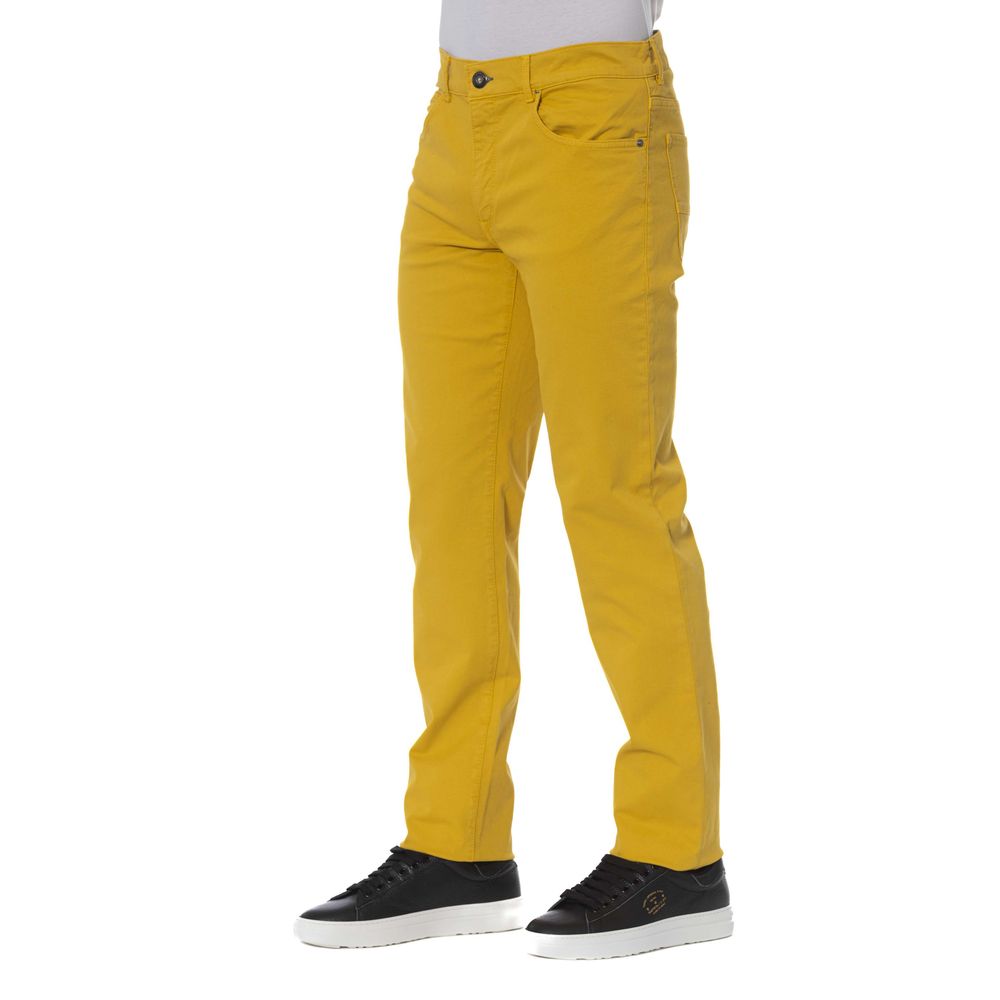 Yellow Cotton Men Pant - SEHABRANDS