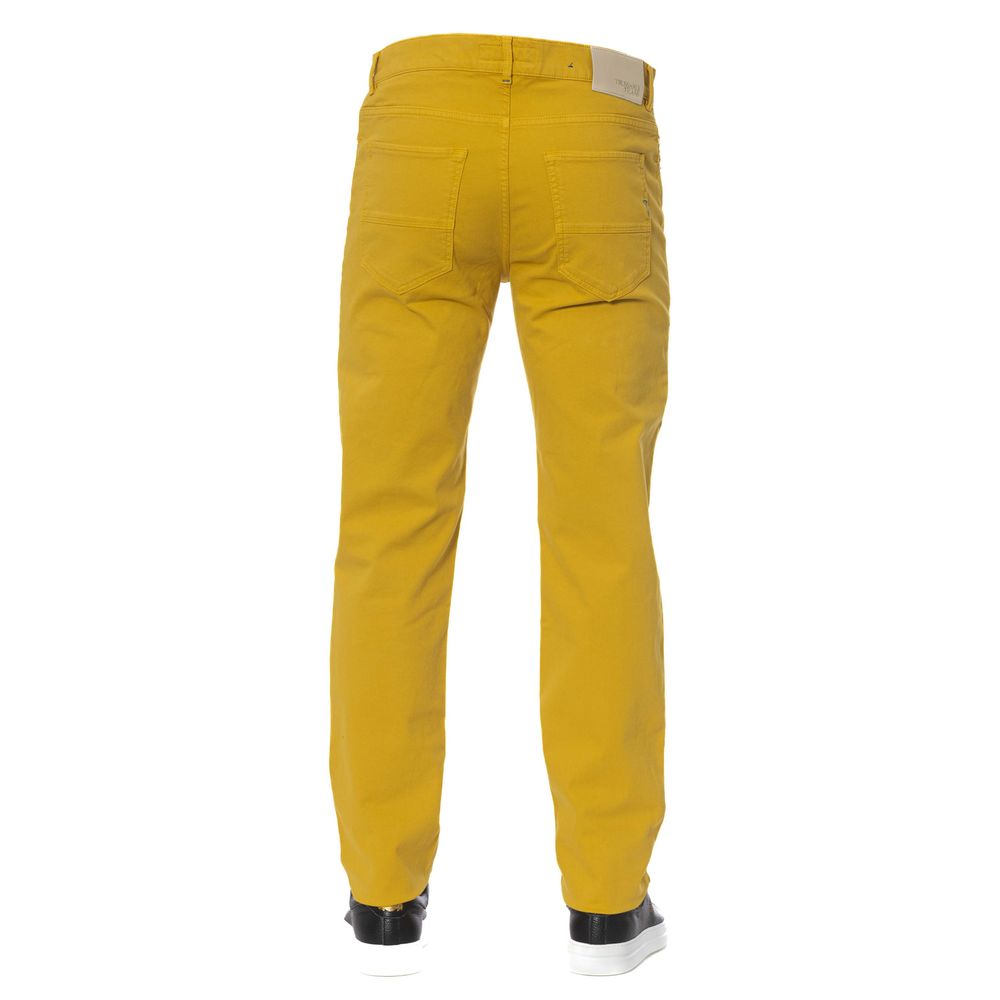 Yellow Cotton Men Pant - SEHABRANDS