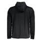 Calvin Klein Sleek Black Hooded Sweatshirt with Logo Print