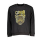 Cavalli Class Chic Fleece Crew Neck Sweatshirt in Black