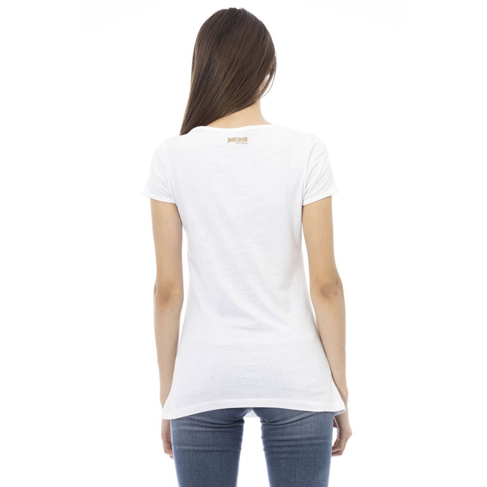 White Cotton Women T-Shirt - SEHABRANDS