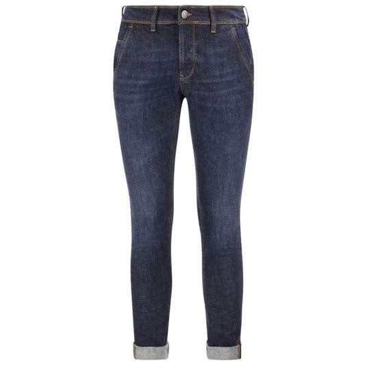 Sleek Skinny Fit Dark Blue Jeans - SEHABRANDS