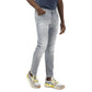 Elegant Grey Stretch Icon Jeans - SEHABRANDS