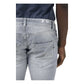 Elegant Grey Stretch Icon Jeans - SEHABRANDS