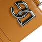 Dolce & Gabbana Elegant Orange Calf Leather Card Holder