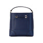 Mercer Small Navy Pebbled Leather Bucket Crossbody Bag Purse - SEHABRANDS