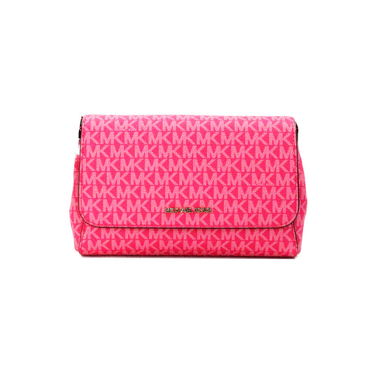 Jet Set Medium Electric Pink Convertible Pouchette Crossbody Bag - SEHABRANDS